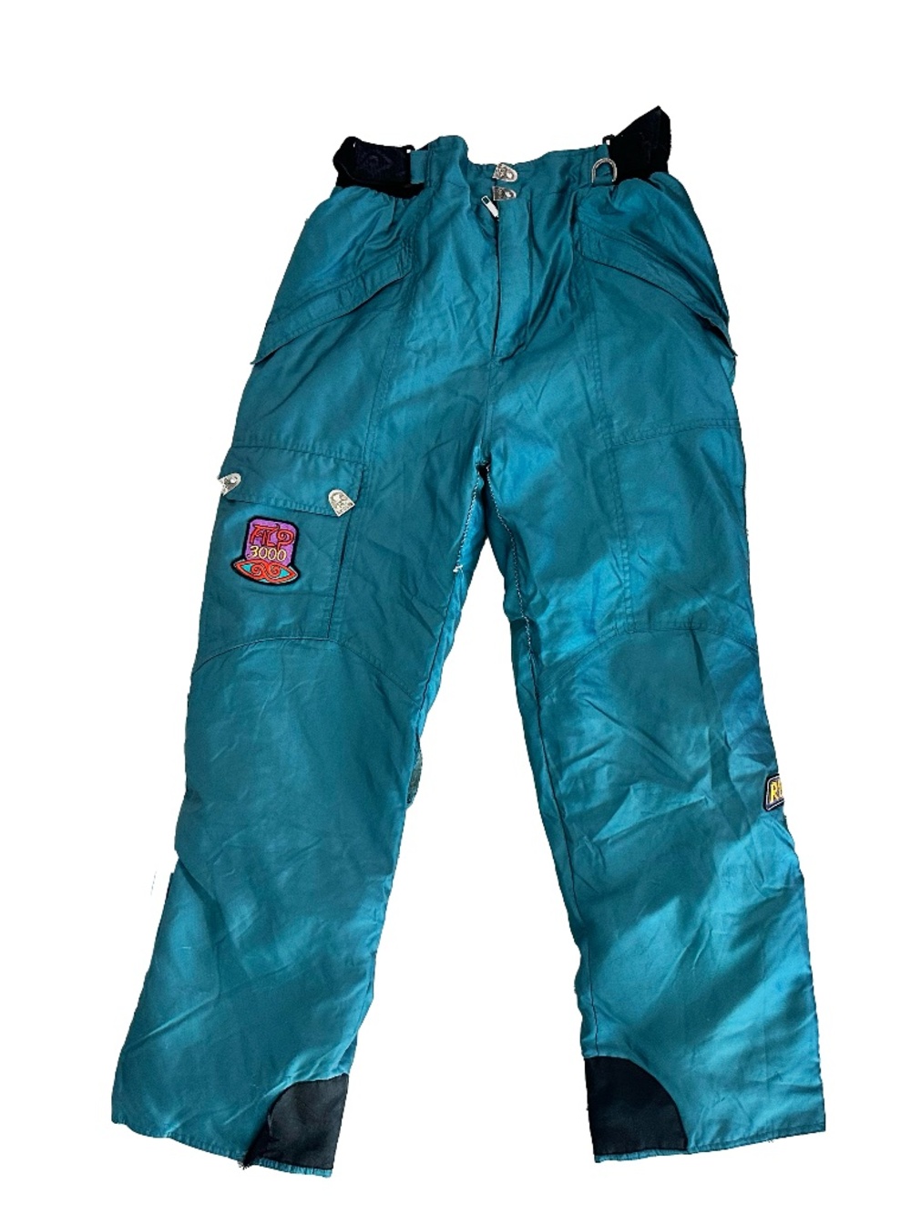 Vintage Rip Curl Snowboard Ski Pants Men’s Large Teal Celtech 90s Y2K